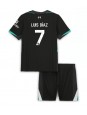 Billige Liverpool Luis Diaz #7 Bortedraktsett Barn 2024-25 Kortermet (+ Korte bukser)